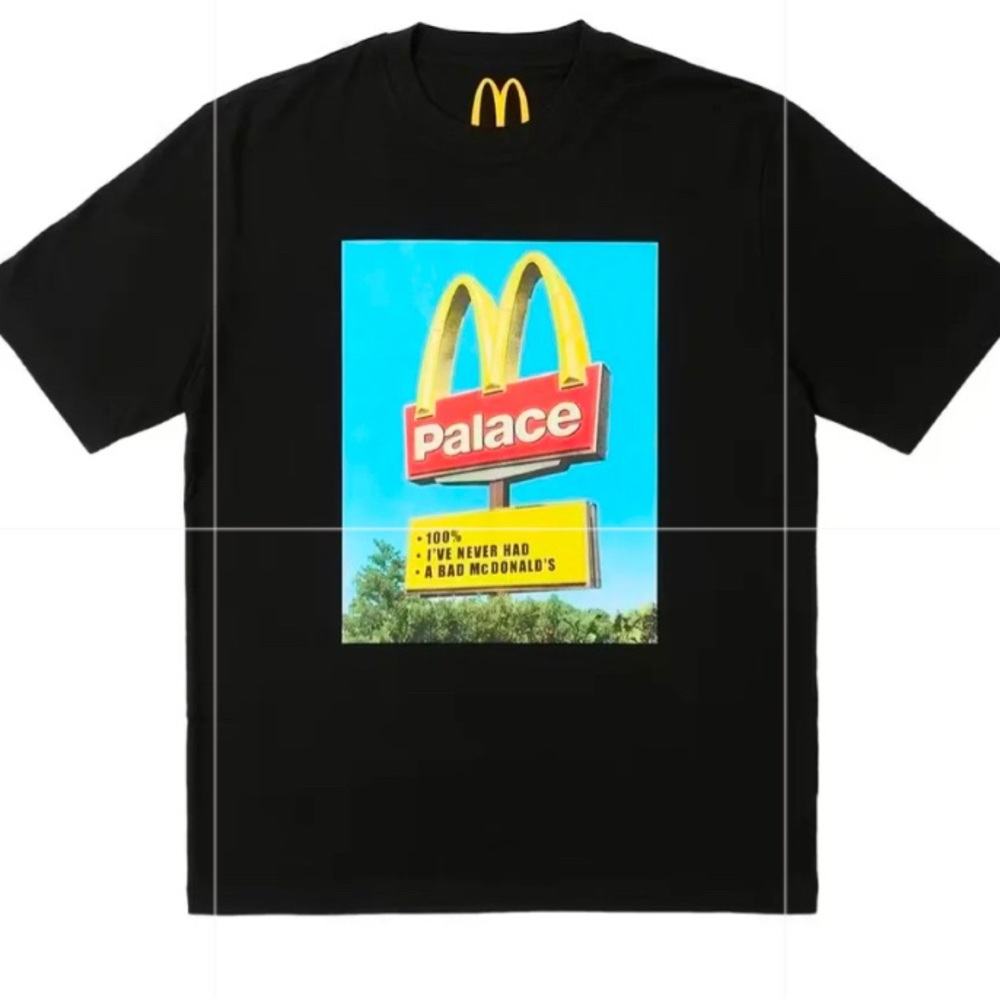 Palace X McDonalds BN in package Black Tee Shirt SZ M